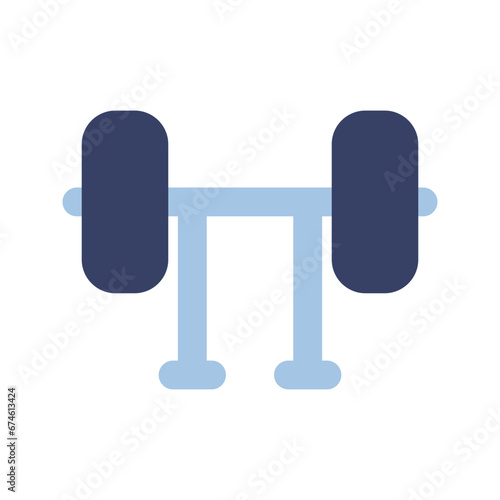 weightlifting flat icon