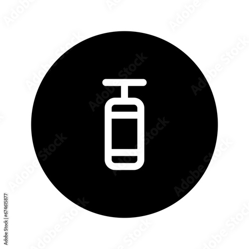 punching bag line circular icon
