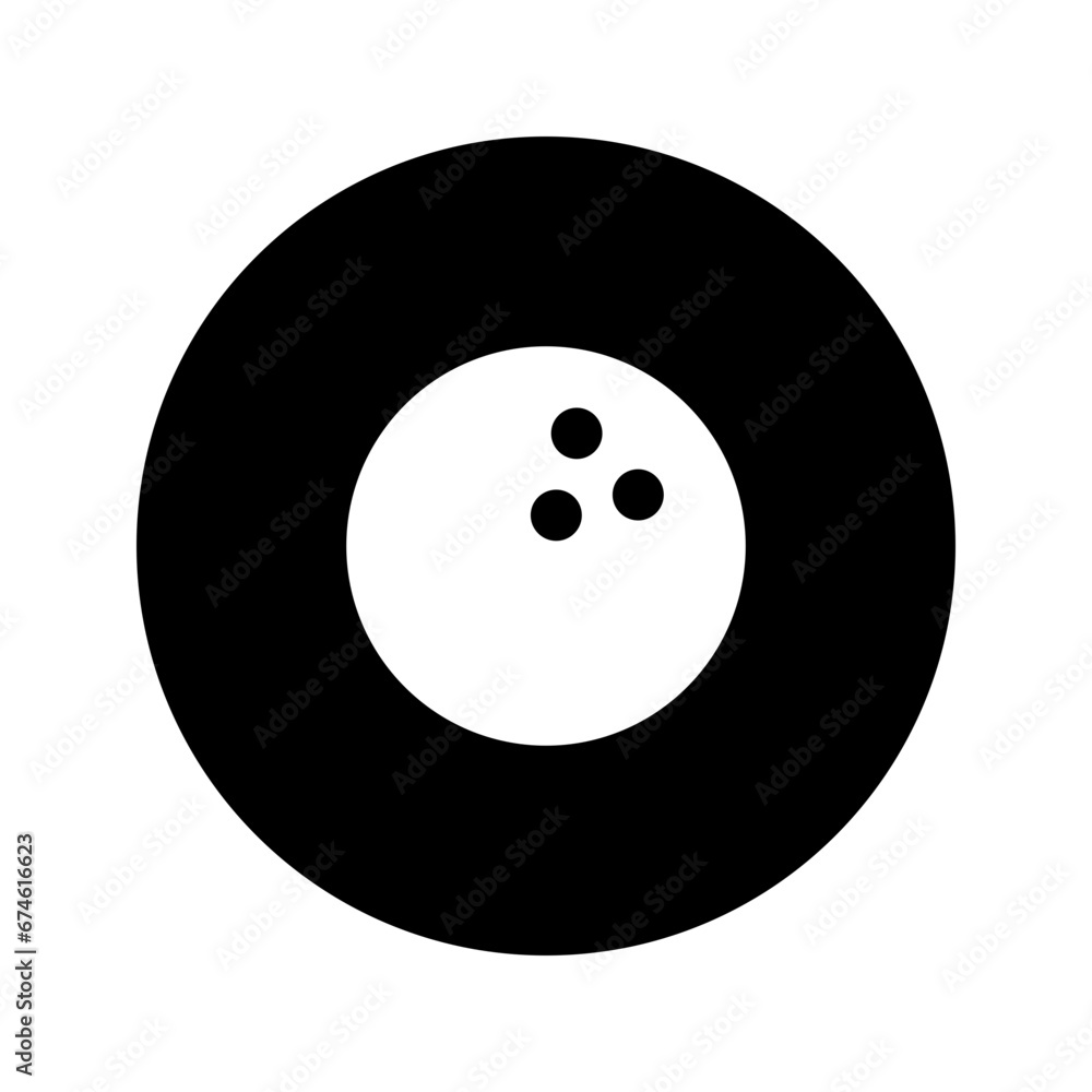 bowling ball glyph circular icon bowling ball glyph circular icon