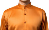 Beautiful Mandarin Collar Jacket Isolated On Transparent Background PNG.