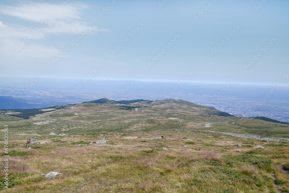 Summer Mountain Landscape  . Vitosha Mountain ,Bulgaria 