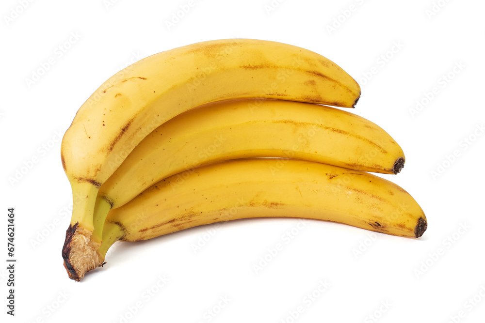 Bunch of bananas isolated on white background