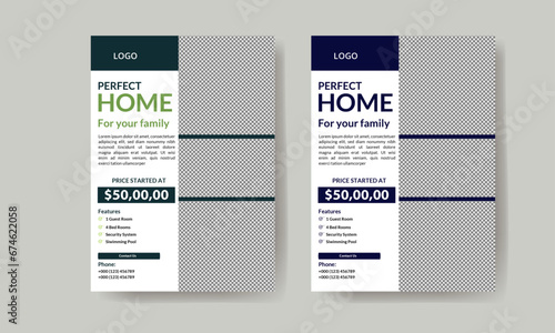 real estate house property flyer poster template