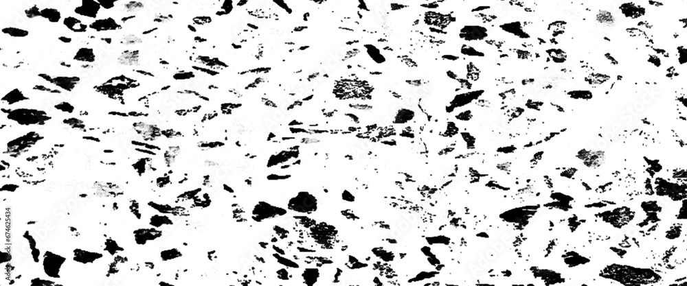 Vector white and black terrazzo old surface floor seamless patterns Transparent background Vector white and black terrazzo old surface floor seamless patterns Transparent background