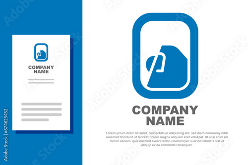 Blue Airplane window icon isolated on white background. Aircraft porthole. Logo design template element. Vector