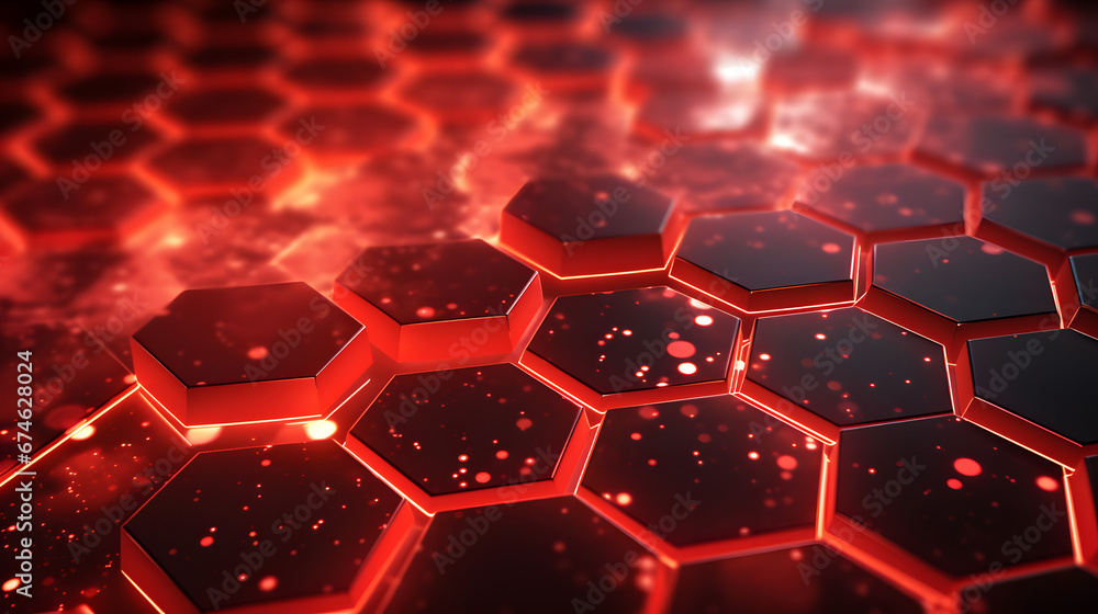 red abstract background with hexagons red abstract background with hexagons