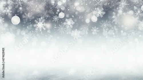 Christmas Silver Background Chaos: Festive Glittery Decorative Texture for Holidays © Sunanta