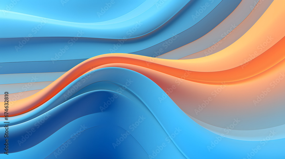 abstract background with orange and blue waves abstract background with orange and blue waves