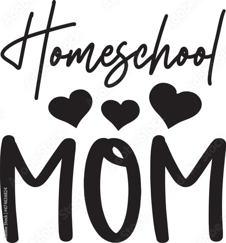 Homeschool mom svg