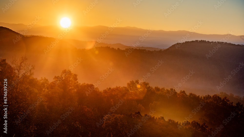 Obraz premium Smoky Mountain Sunrise