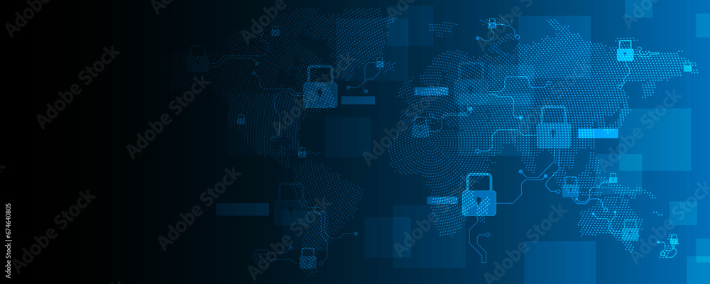 Abstract background image, key concept of global communication network