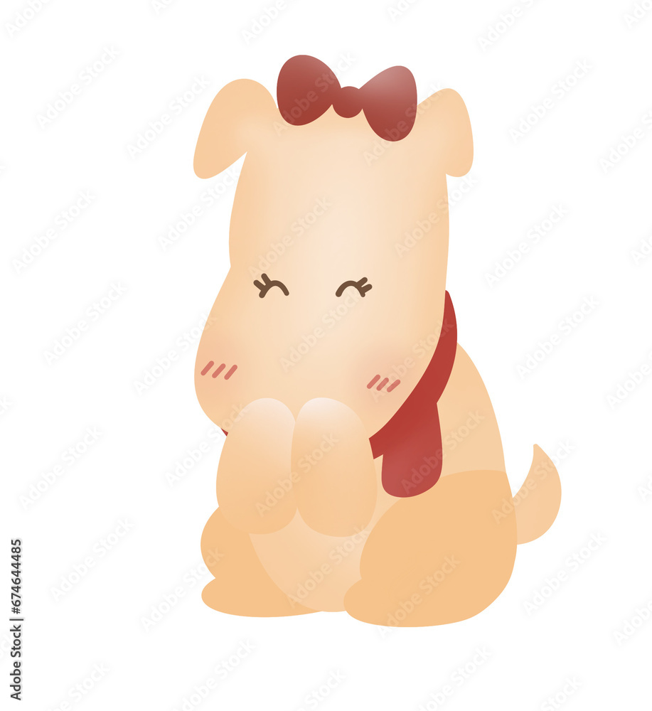 Obraz premium shying dog