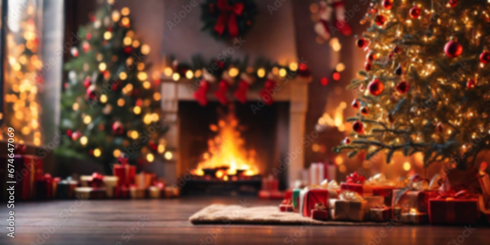 Obraz premium Blurred Christmas Backround