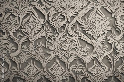 Cement background, cement damask pattern background, cement damask digital tiles