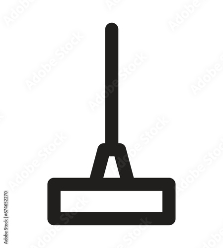 Dustpan icon with outline and glyph style. dustpan line icon in white and black colors. dustpan flat vector icon
