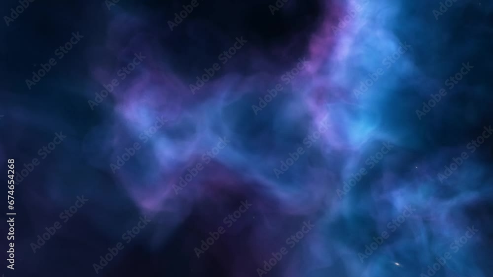 Traveling through space nebula and star fields in deep space. 3D animation
Traveling through space nebula and star fields in deep space. 3D animation