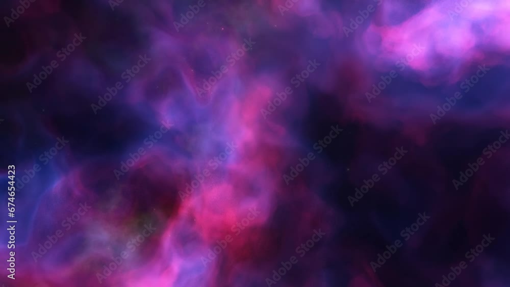 Traveling through space nebula and star fields in deep space. 3D animation
Traveling through space nebula and star fields in deep space. 3D animation