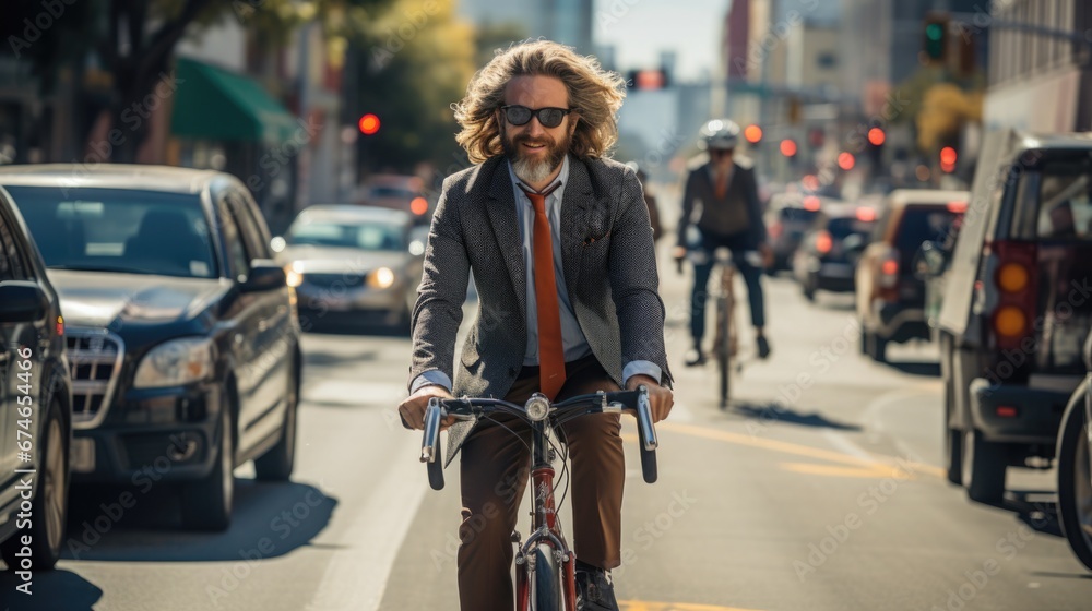 Bike to Work Month Concept