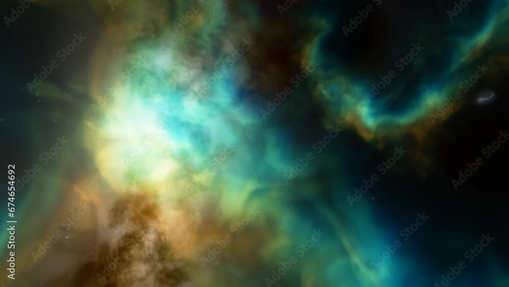 Traveling through space nebula and star fields in deep space. 3D animation
Traveling through space nebula and star fields in deep space. 3D animation