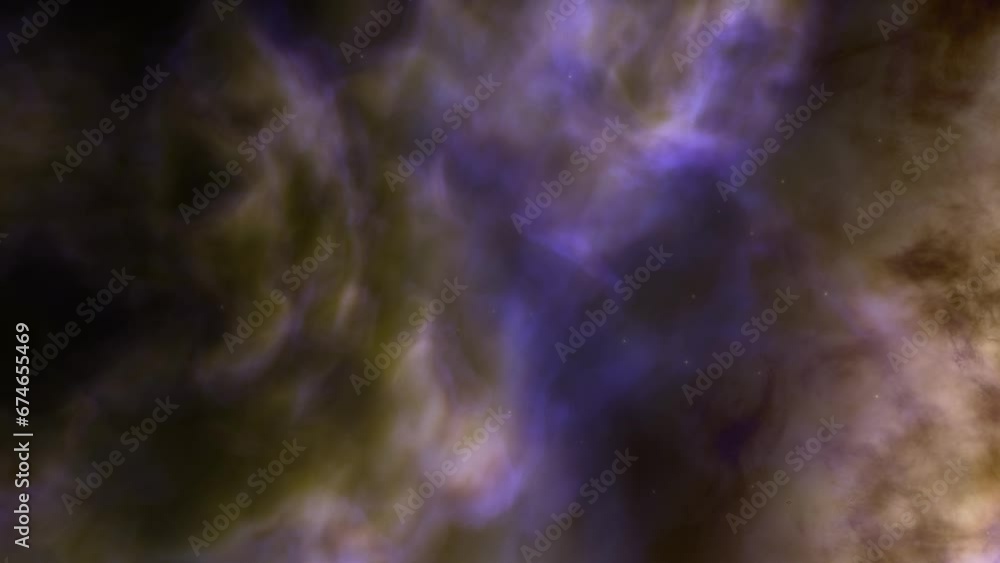 Traveling through space nebula and star fields in deep space. 3D animation
Traveling through space nebula and star fields in deep space. 3D animation
