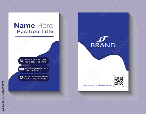new business card and visiting card design template 