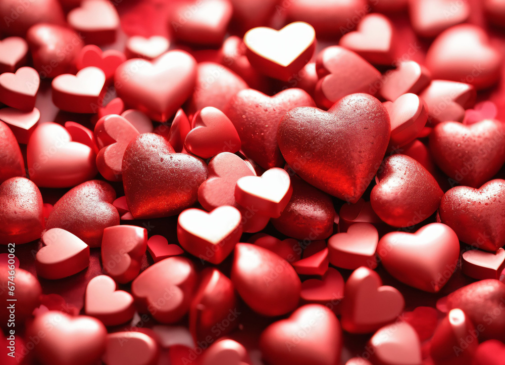 Happy Valentine Day background with hearts Happy Valentine Day background with hearts