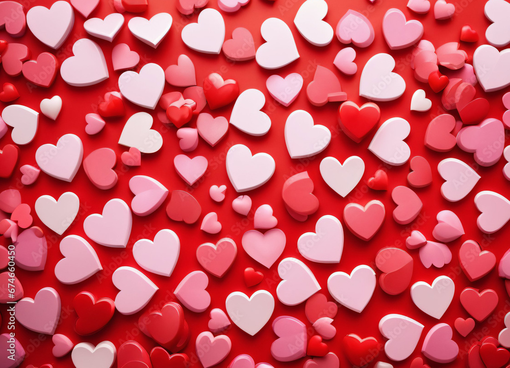 Happy Valentine Day background with hearts Happy Valentine Day background with hearts