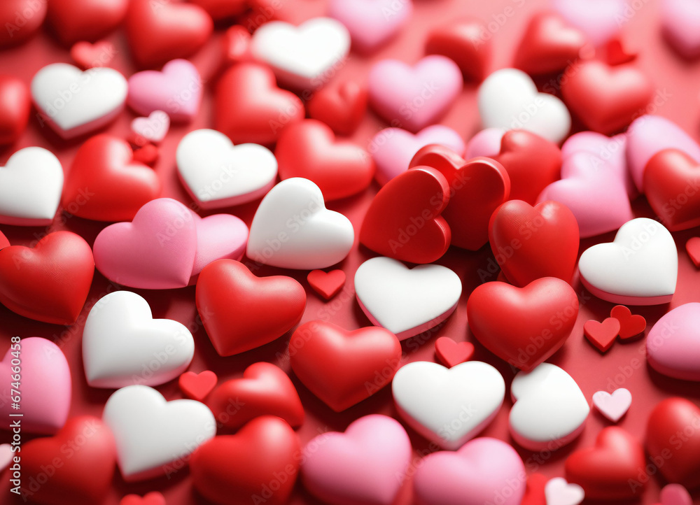 Happy Valentine Day background with hearts Happy Valentine Day background with hearts