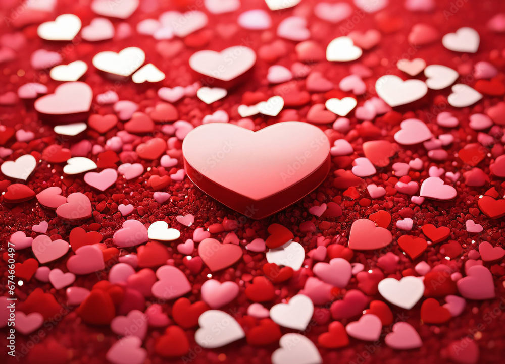 Happy Valentine Day background with hearts Happy Valentine Day background with hearts