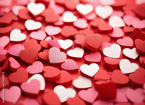 Happy Valentine Day background with hearts