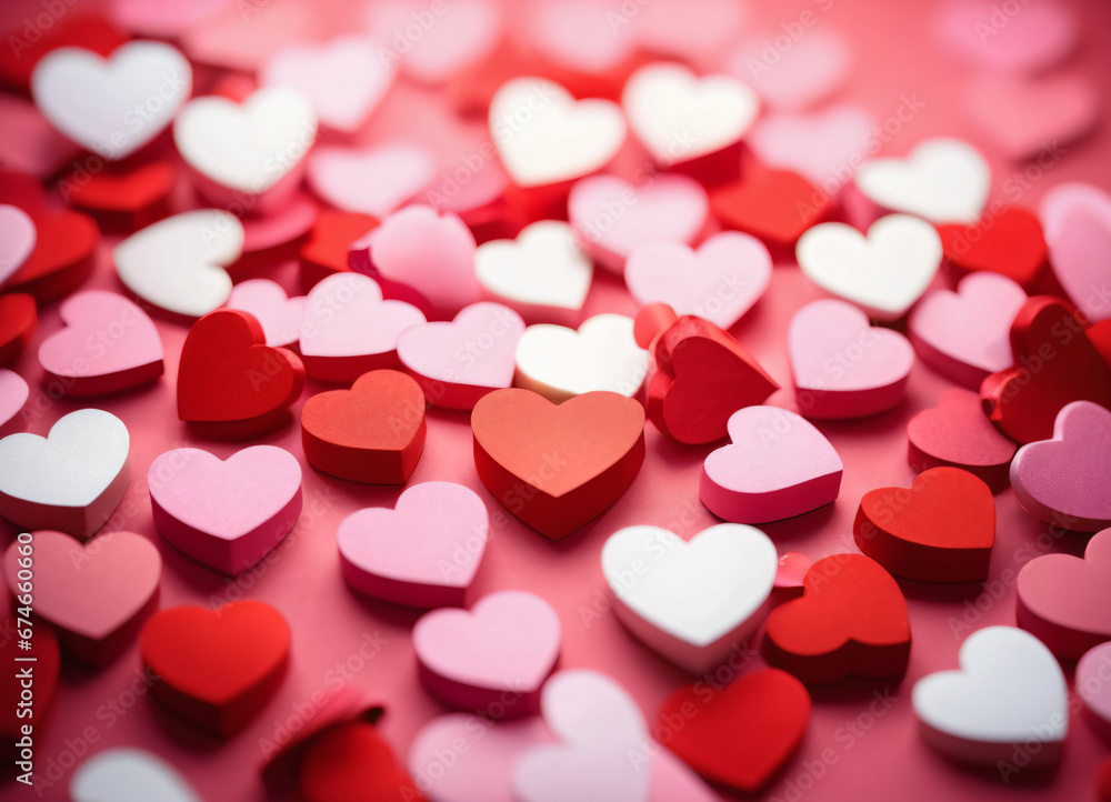 Happy Valentine Day background with hearts Happy Valentine Day background with hearts