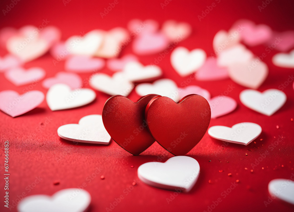 Happy Valentine Day background with hearts Happy Valentine Day background with hearts