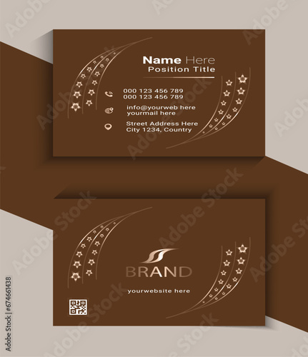 new business card and visiting card design template 