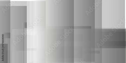 Abstract background with squares. Abstract minimal geometric white and gray light background design. white transparent material in triangle diamond and squares shapes in random geometric pattern. © Alibuss