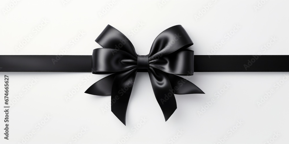 silver bow on white background silver bow on white background