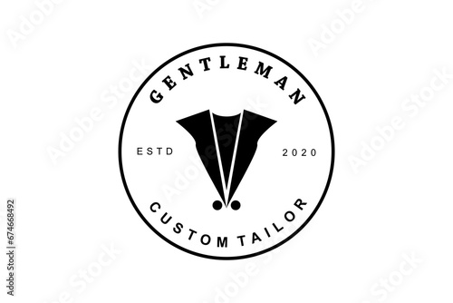 Bow Tie Bowtie Tuxedo Suit Gentleman Fashion Tailor Clothes Vintage Classic Logo design