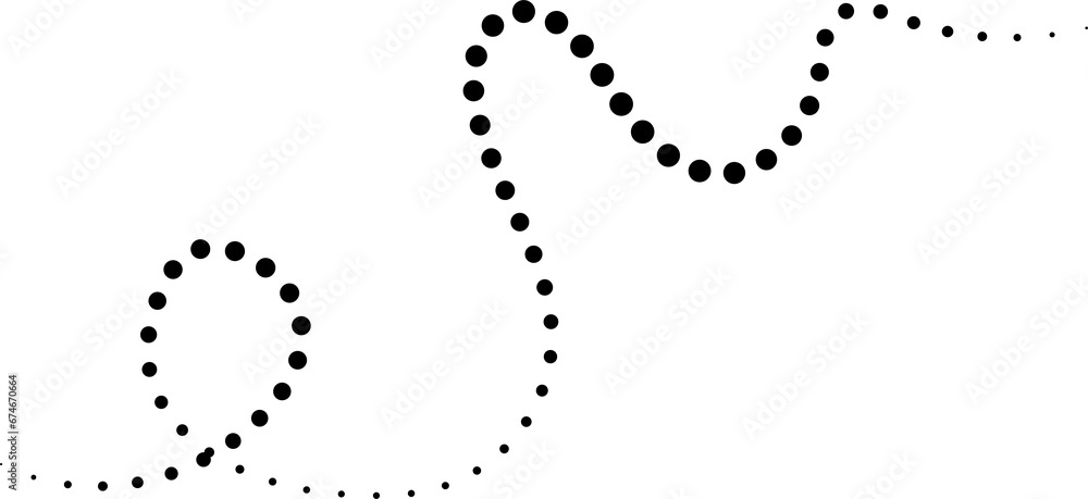 Dashed line doodle, curve, wave, swirl Dashed line doodle, curve, wave, swirl
