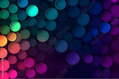 Gradient colorful circles background, simple abstract wallpaper
