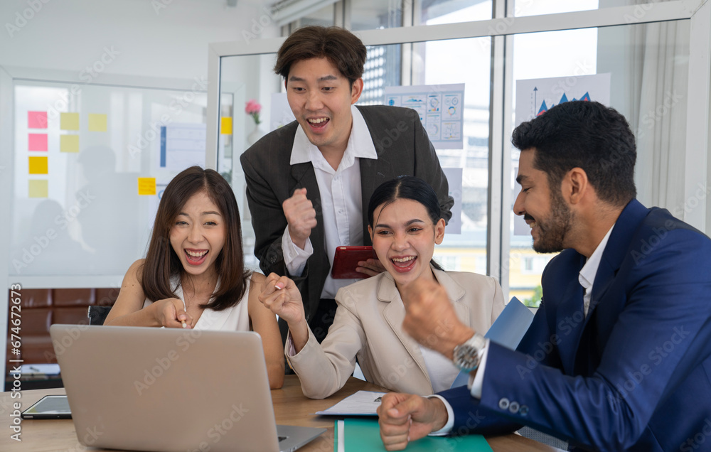 asian business people working at office asian business people working at office