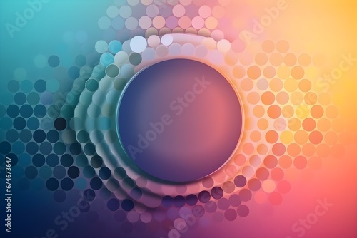 Gradient colorful circles background, simple abstract wallpaper