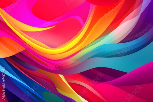 Colorful abstract waving style background
