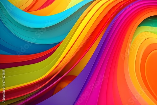 Colorful abstract waving style background
