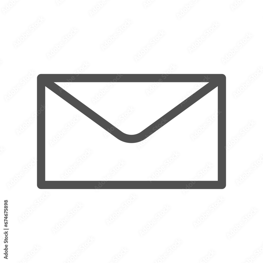 Email icon thin line style with vector format Email icon thin line style with vector format