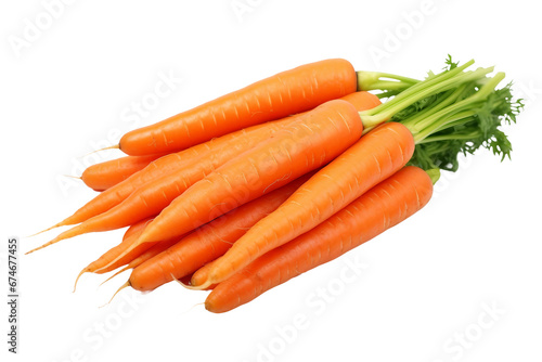 Vibrant Carrots Illustration -on transparent backgroud