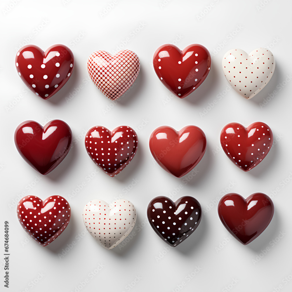 Heart Pattern background with beautiful colors