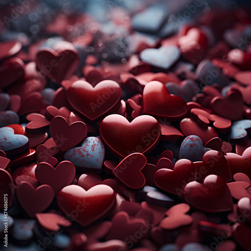 Beautiful colorful hearts background