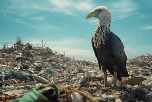 the eagle in the landfill