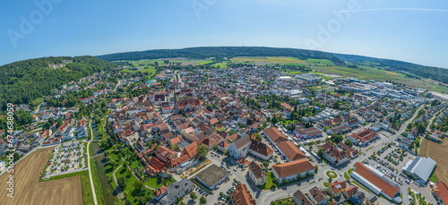 Panoramablick über die Stadt Beilngries im Naturpark Altmühltal
