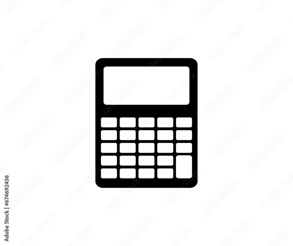 Calculator icon. Accounting calculator sign and symbol vector design and illustration. Calculator icon. Accounting calculator sign and symbol vector design and illustration.