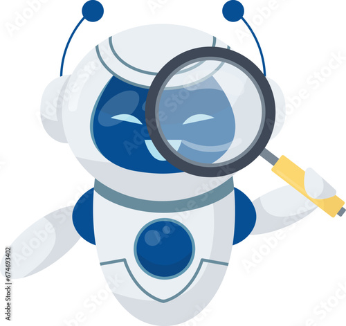 Robot With Magnifying Glass